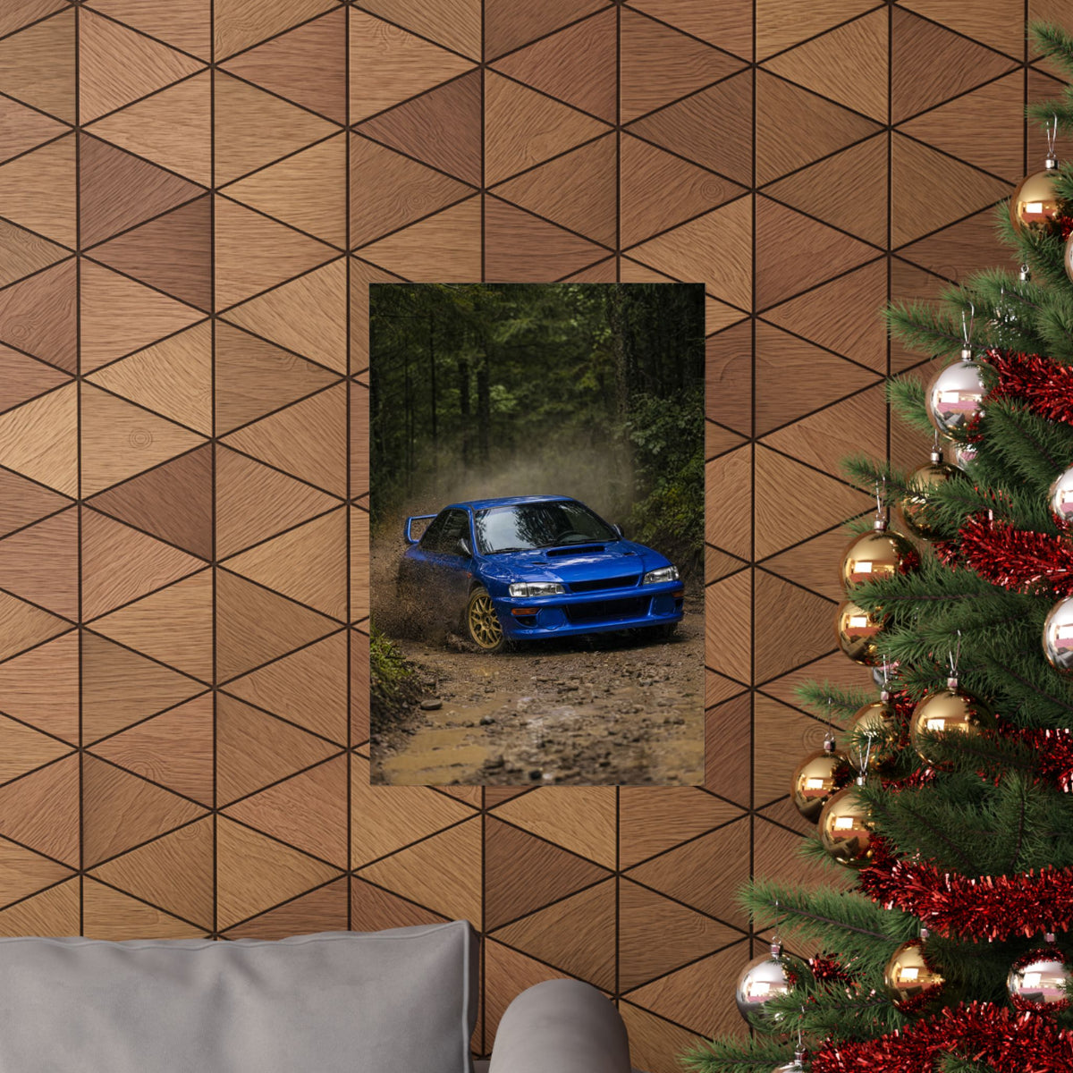 Subaru Impreza 22B Poster — Rally Stage Photoreal JDM Wall Art