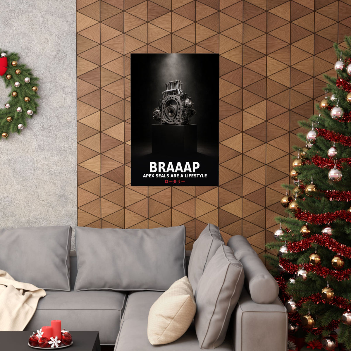 Rotary Engine Poster — BRAAAP Apex Seals Are a Lifestyle 13B JDM Wall Art