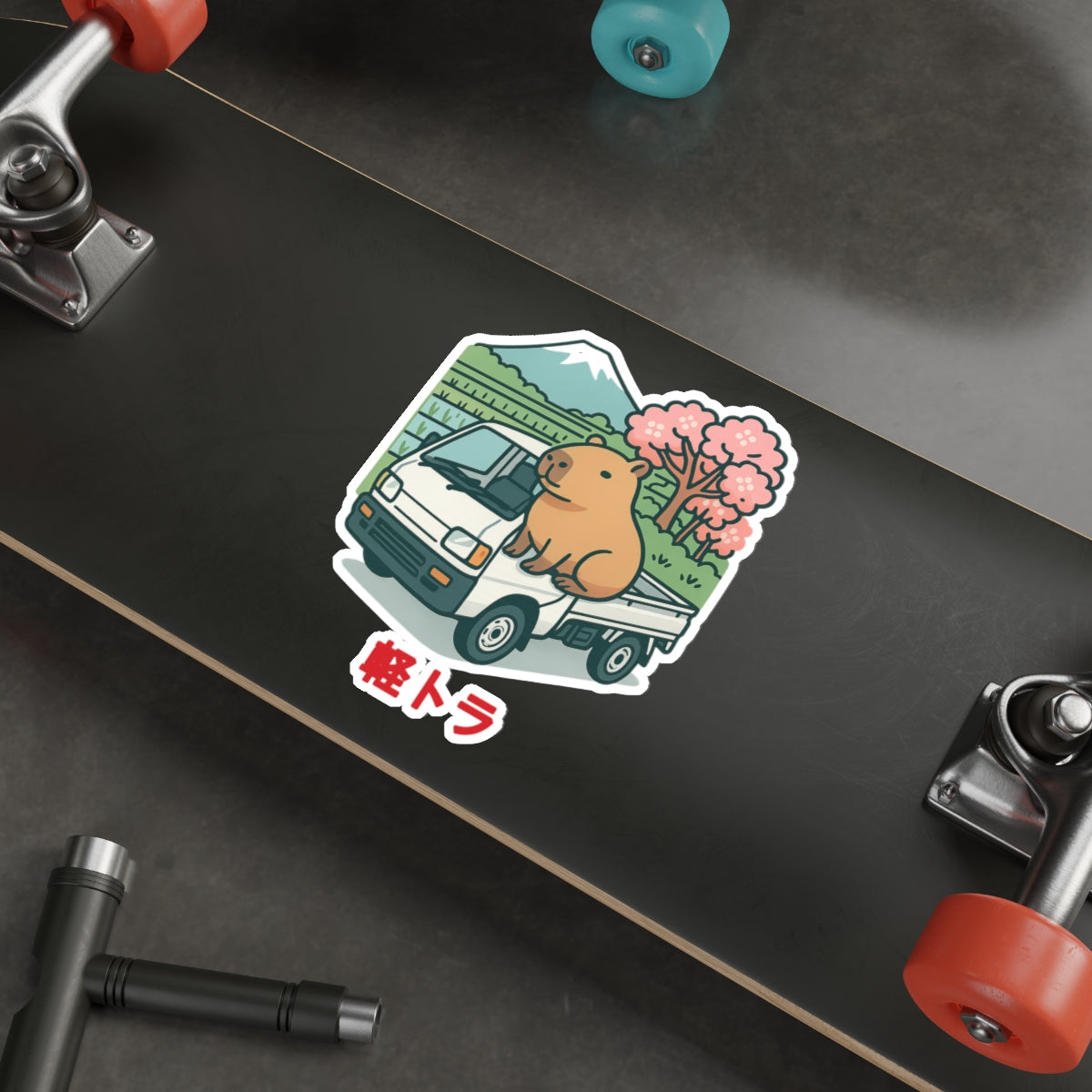 Capybara Kei Truck Sticker — Japanese Mini Truck JDM Vinyl Decal