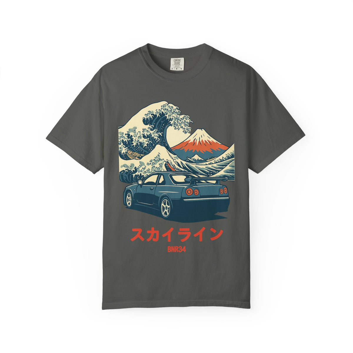 Nissan Skyline GT-R R34 T-Shirt — Ukiyo-e Wave JDM Car Shirt