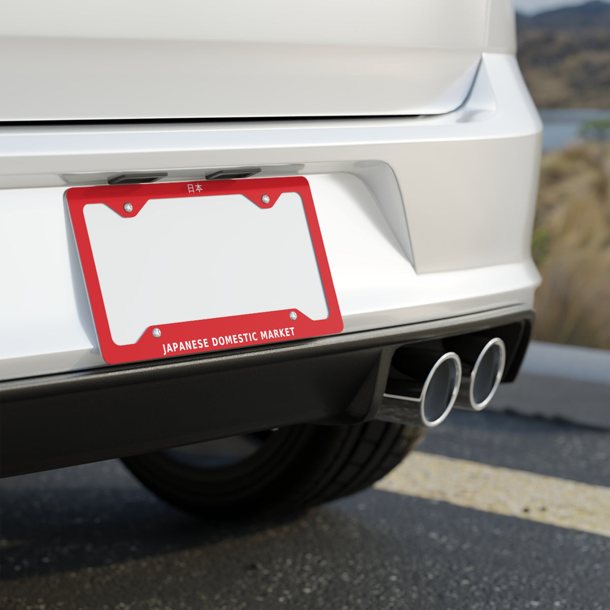 Japanese Domestic Market License Plate Frame — 日本 JDM Red Frame