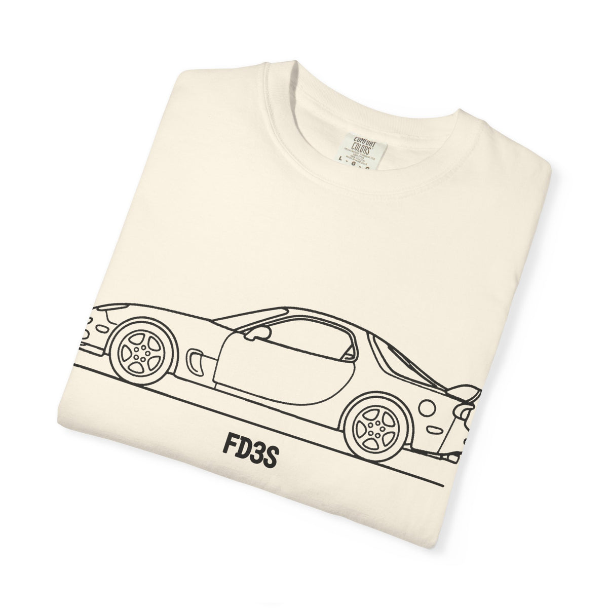 Mazda RX-7 FD T-Shirt — Line Art Outline JDM Shirt