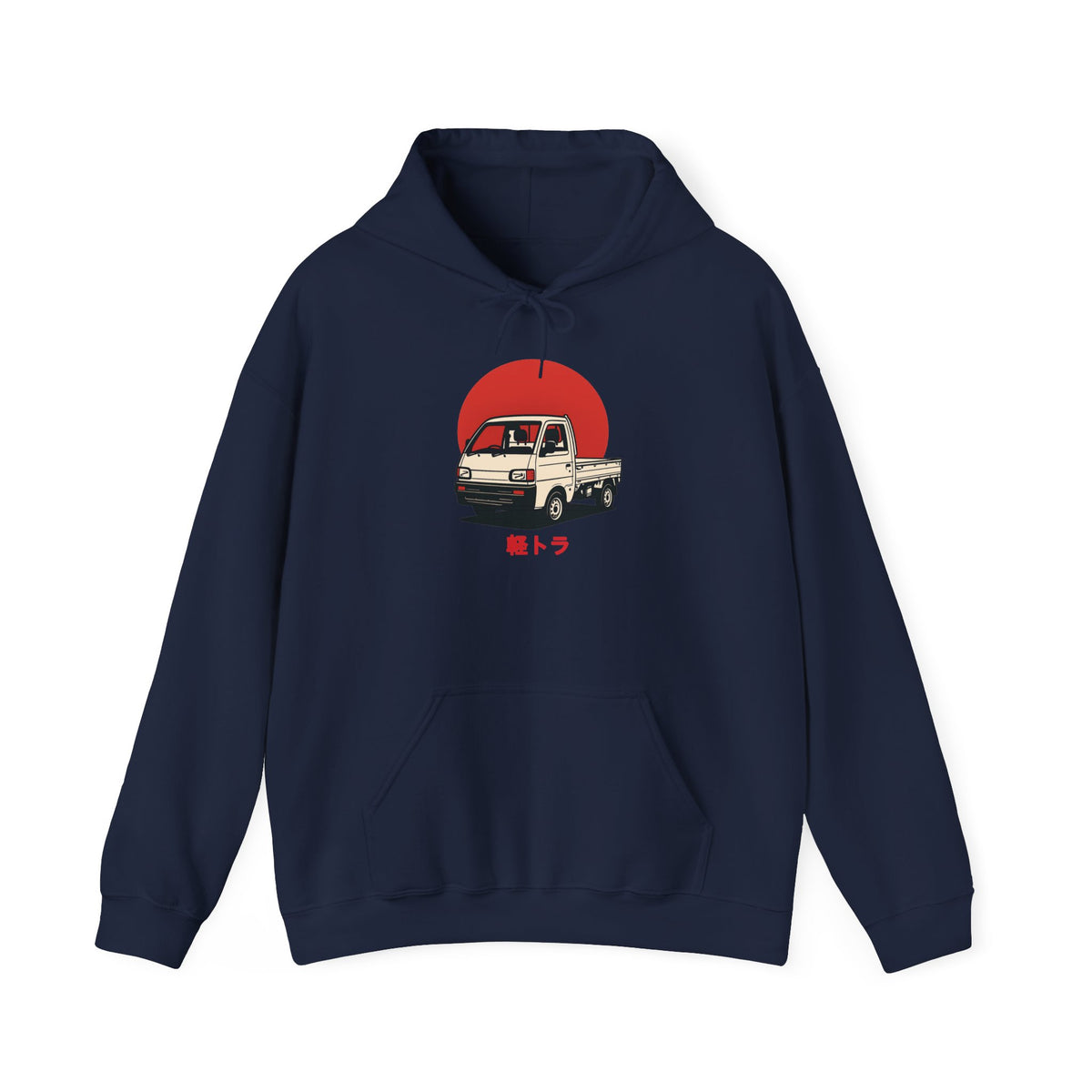 Red Sun Kei Truck Hoodie — Japanese Mini Truck JDM Car Hoodie