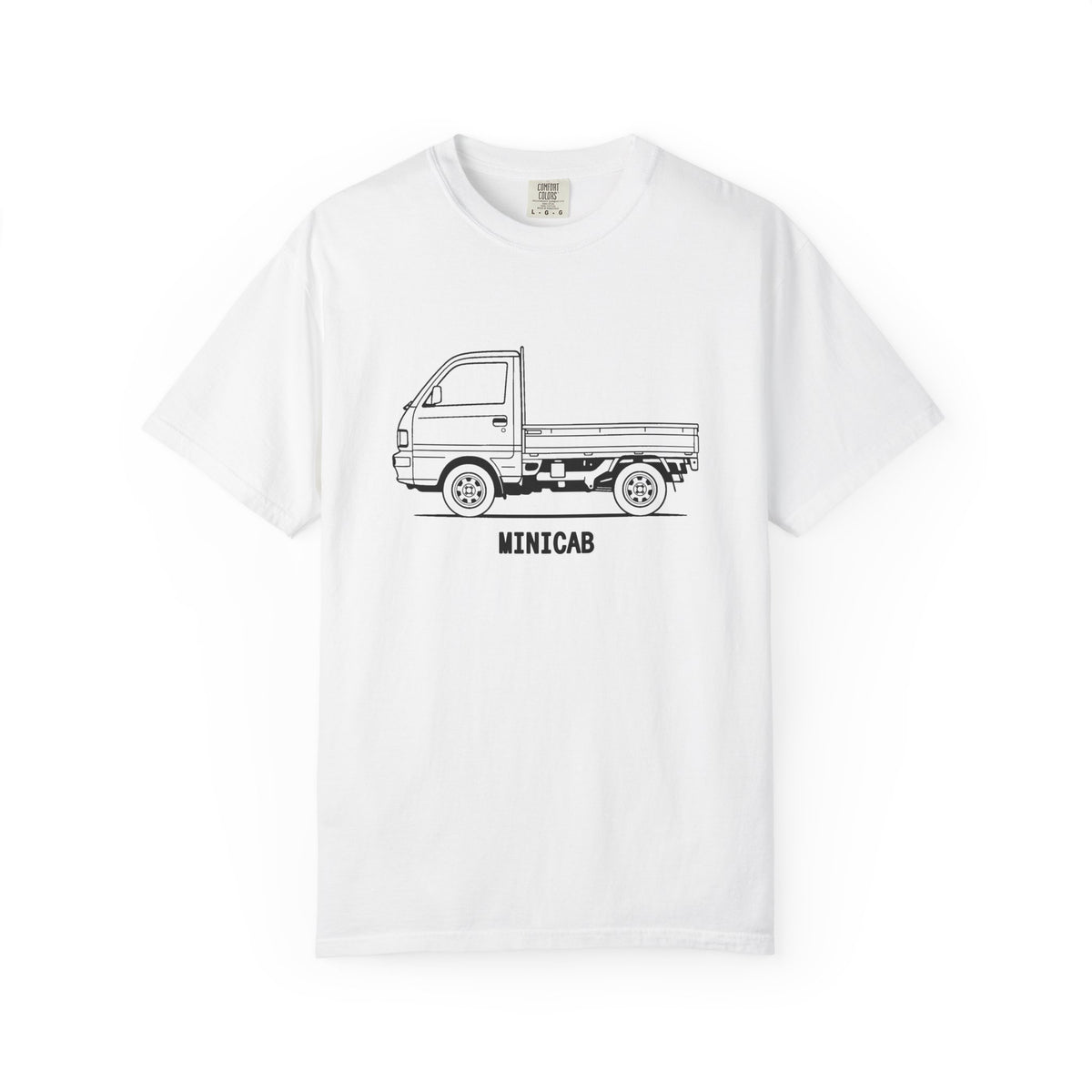 Mitsubishi Minicab Kei Truck T-Shirt — Line Art Outline Mini Truck Shirt