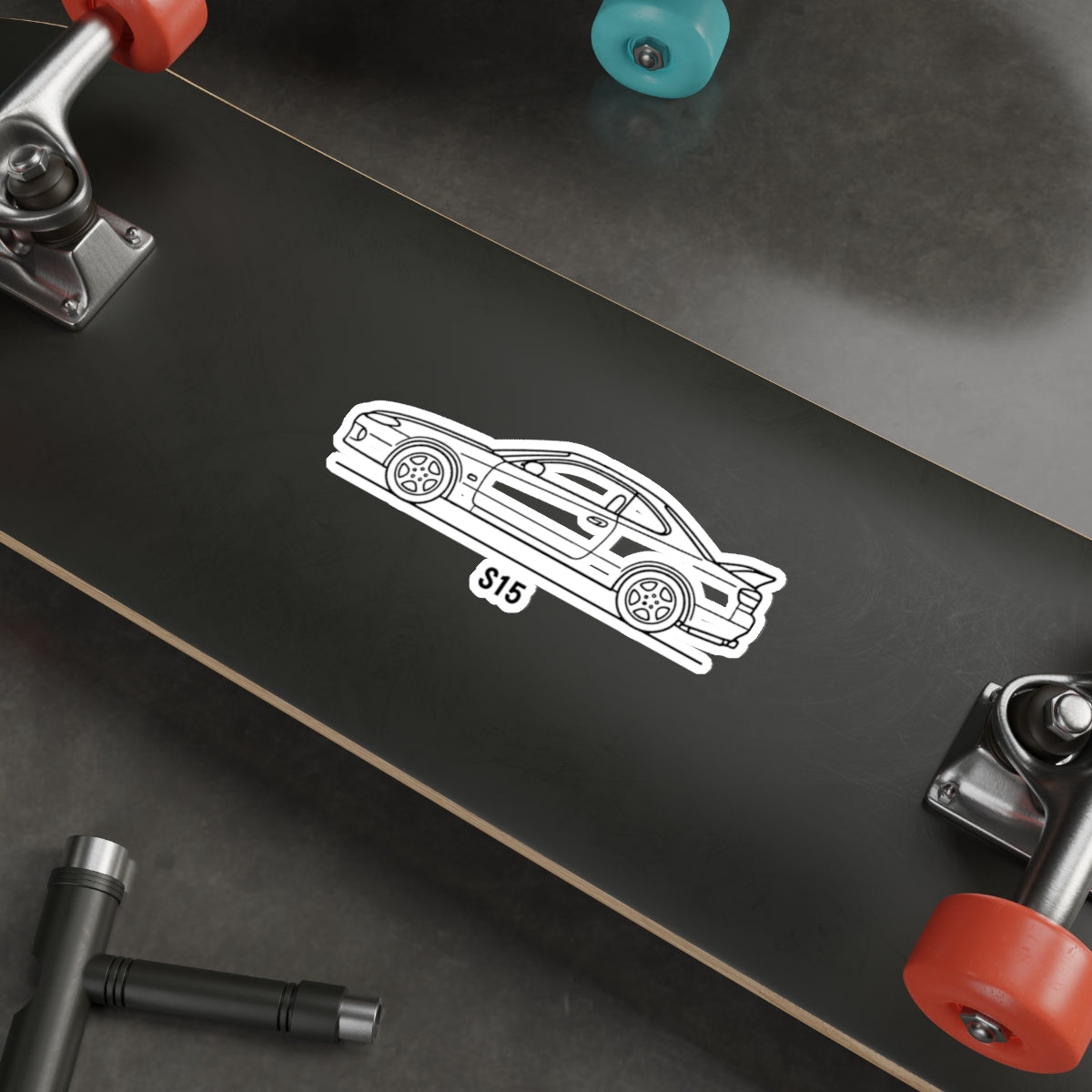 Nissan Silvia S15 Sticker — Line Art Outline JDM Vinyl Decal