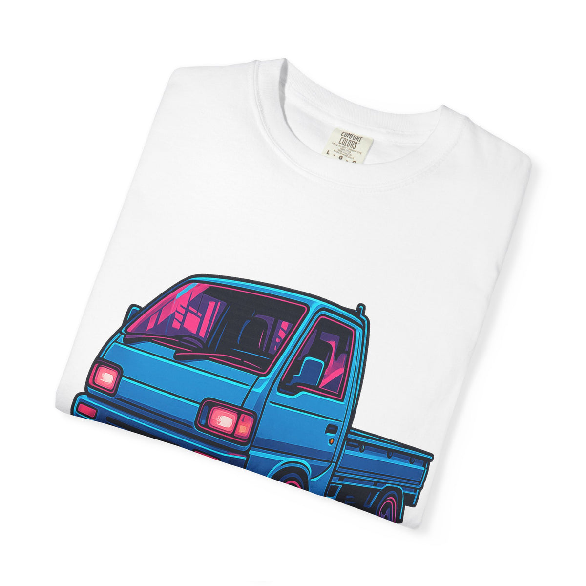 Cyber Neon Kei Truck T-Shirt — Japanese Mini Truck JDM Car Shirt