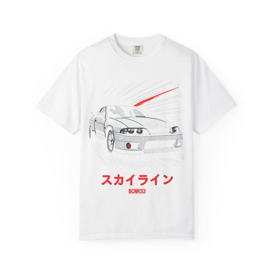 Nissan Skyline GT-R R33 T-Shirt — Manga Panel JDM Car Shirt