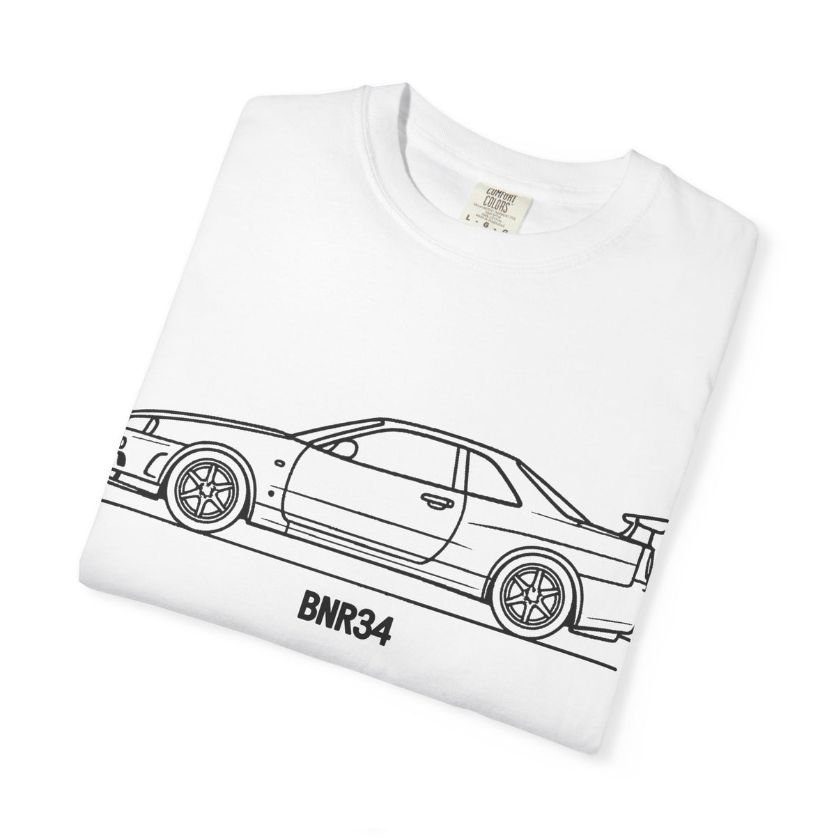 Nissan Skyline GT-R R34 T-Shirt — Line Art Outline JDM Shirt