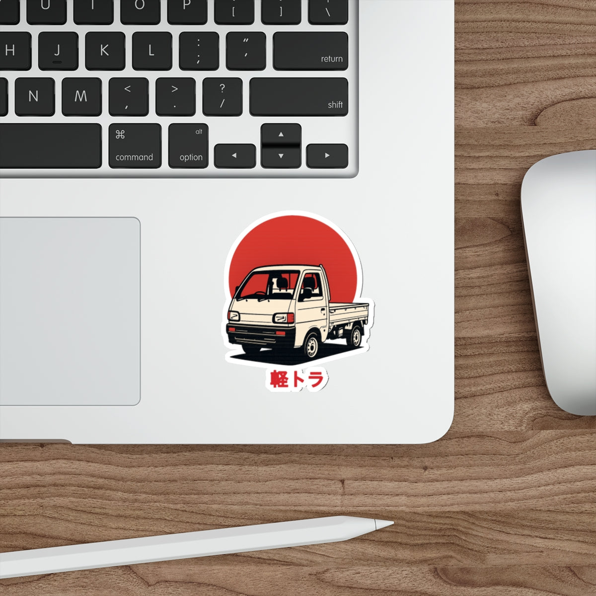 Red Sun Kei Truck Sticker — Japanese Mini Truck JDM Vinyl Decal