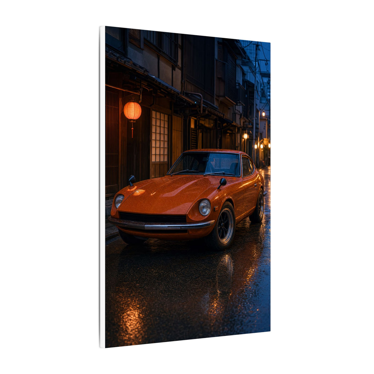 Datsun 240Z Fairlady Z S30 Canvas Wall Art — Tokyo Backstreet Photoreal JDM Car Art