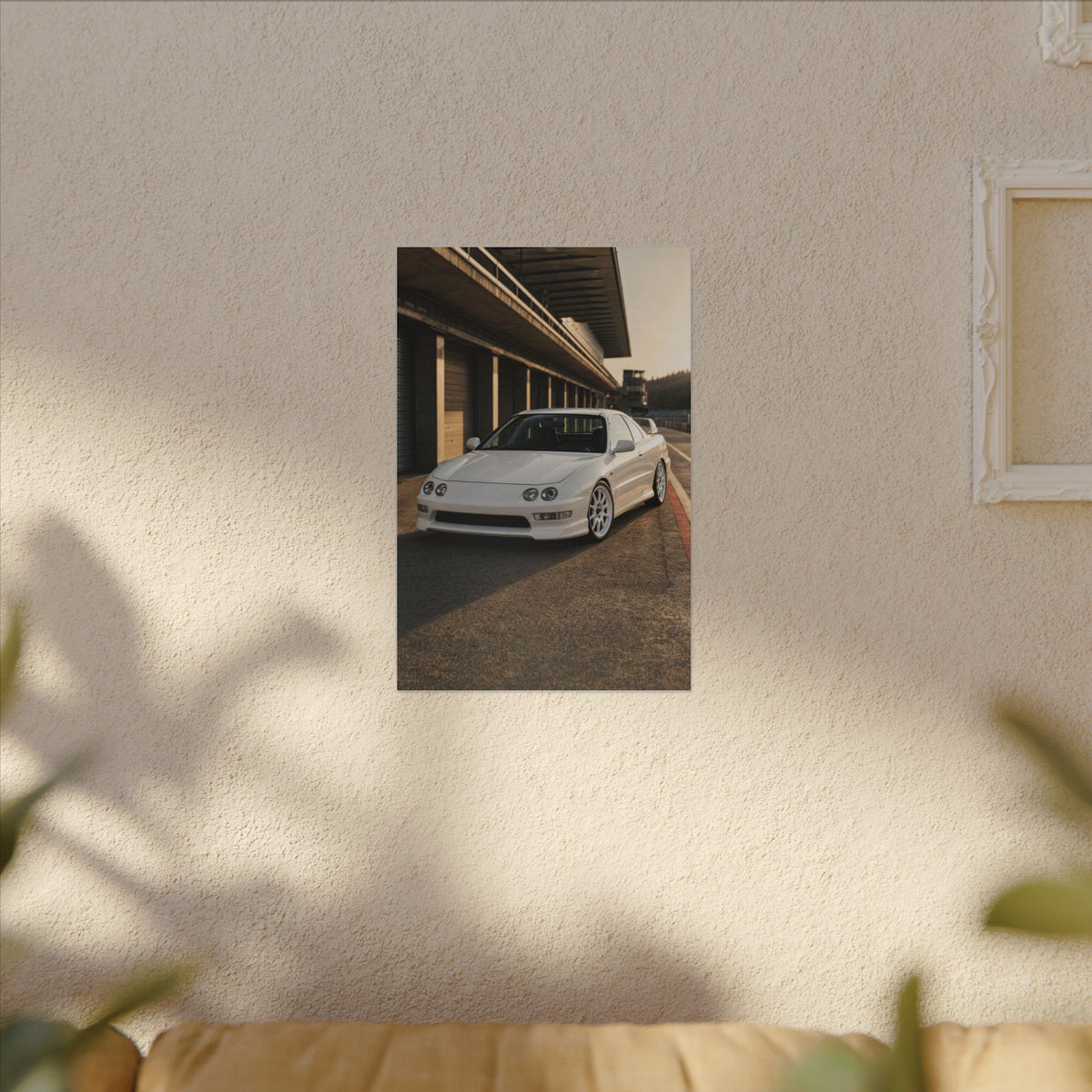 Honda Integra Type R DC2 Canvas Wall Art — Pit Lane Photoreal JDM Car Art