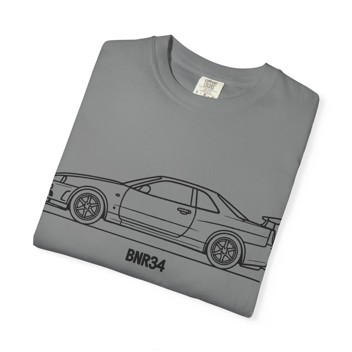Nissan Skyline GT-R R34 T-Shirt — Line Art Outline JDM Shirt