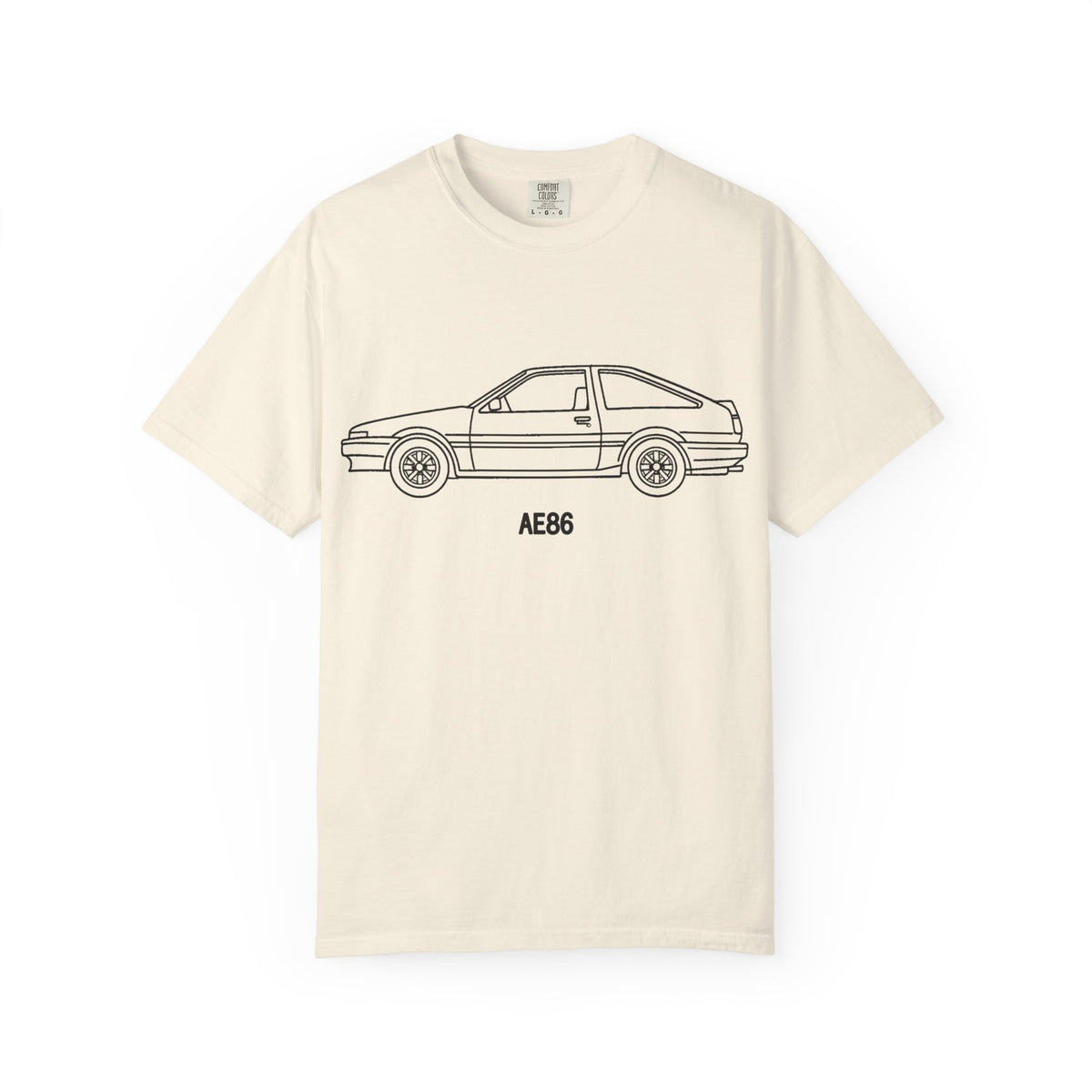 Toyota AE86 Trueno T-Shirt — Line Art Outline JDM Shirt