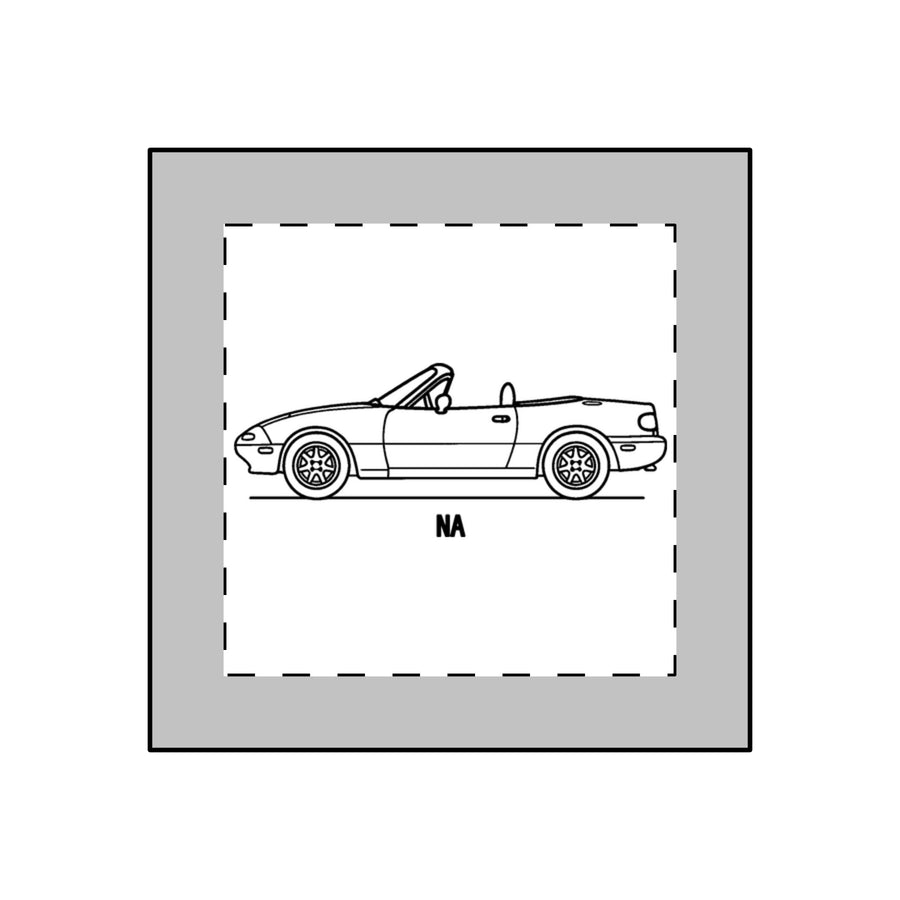 Mazda Miata NA Keychain — Line Art Outline JDM Acrylic Keychain