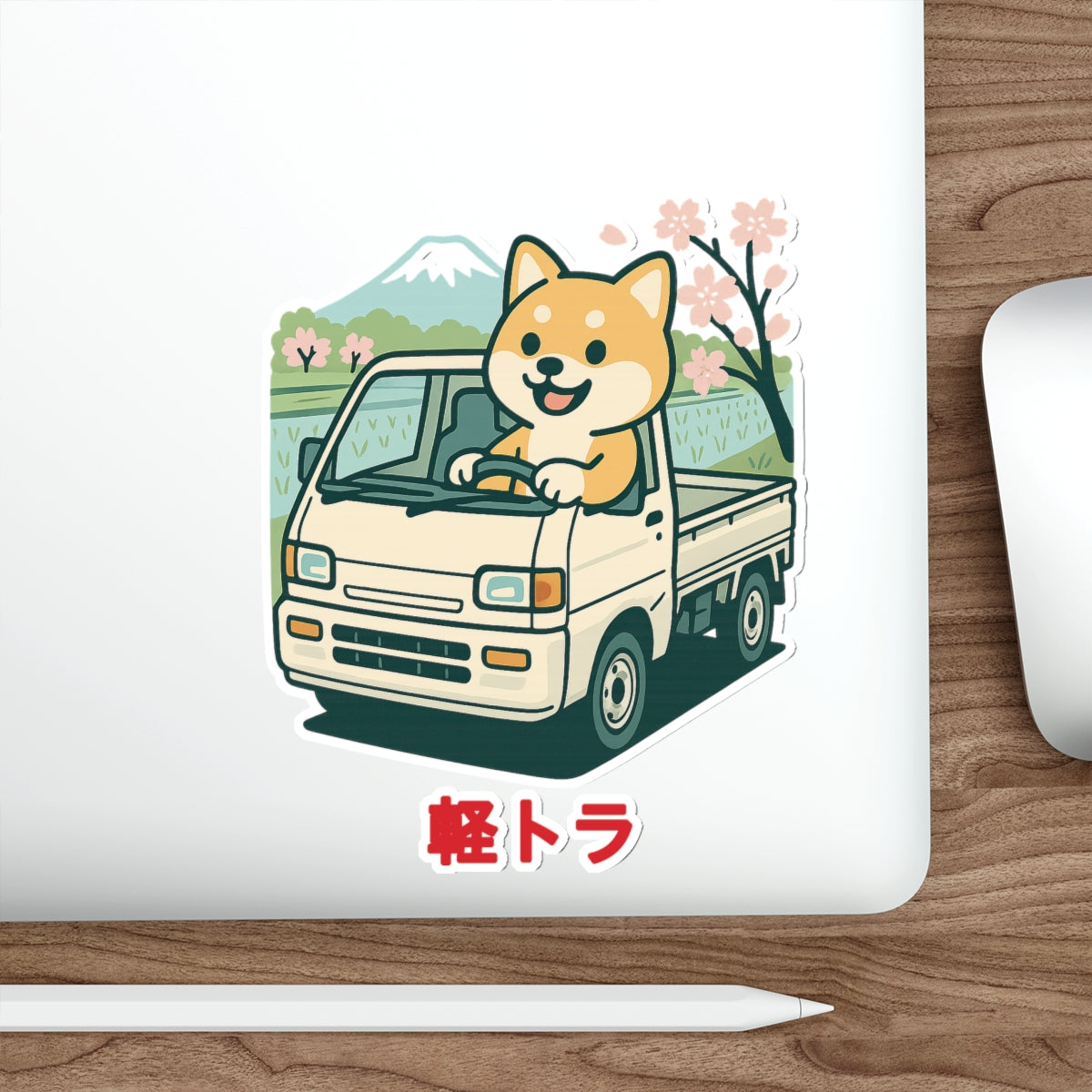 Shiba Inu Kei Truck Sticker — Japanese Mini Truck JDM Vinyl Decal