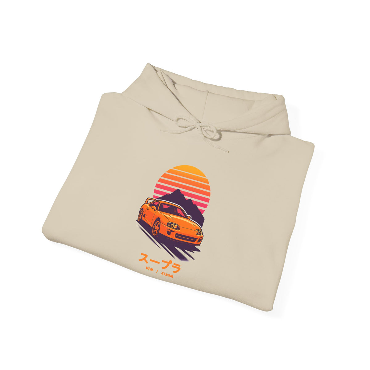 Toyota Supra MK4 Hoodie — Retro Sunset JDM Car Hoodie