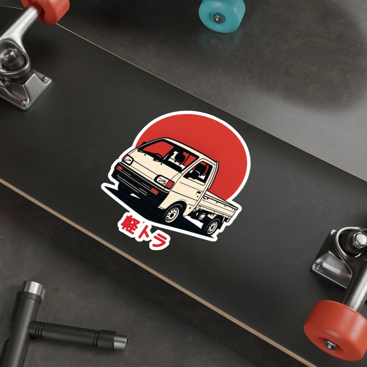 Red Sun Kei Truck Sticker — Japanese Mini Truck JDM Vinyl Decal
