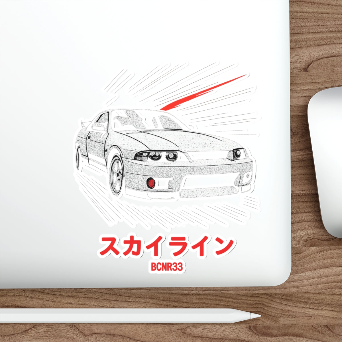 Nissan Skyline GT-R R33 Sticker — Manga Panel JDM Vinyl Decal