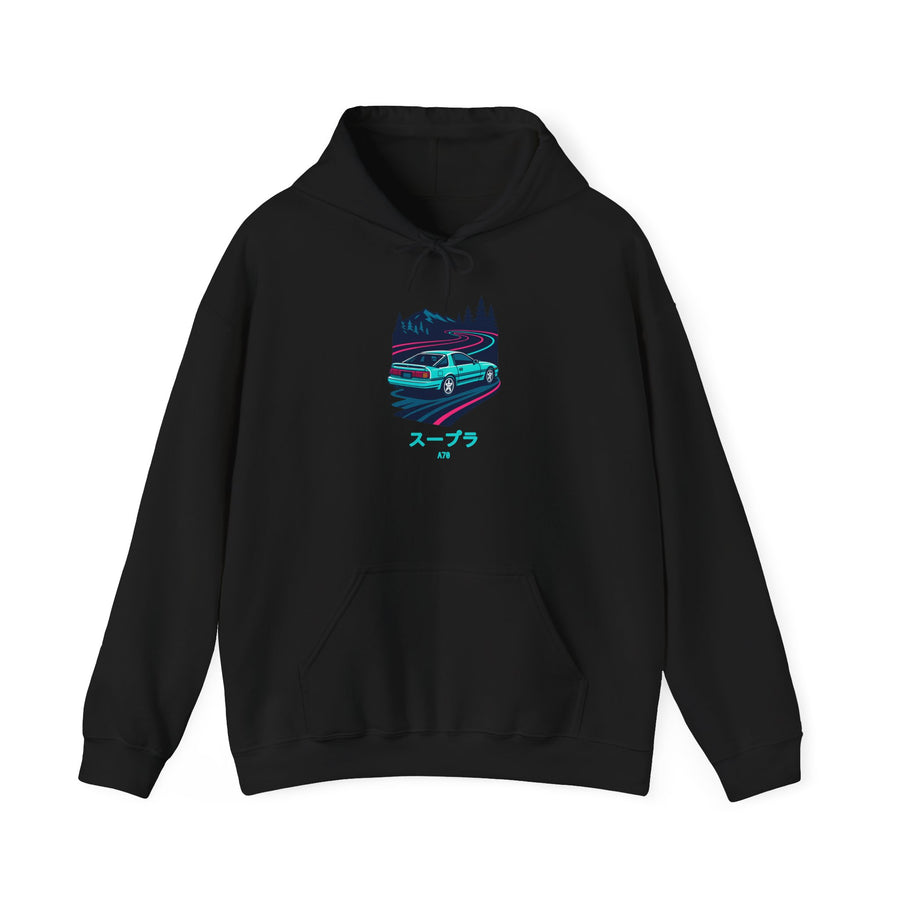 Toyota Supra MK3 Hoodie — Touge Night JDM Car Hoodie