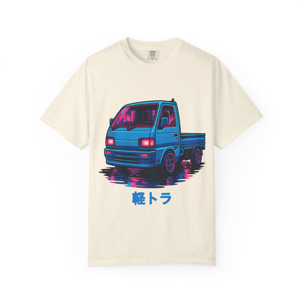 Cyber Neon Kei Truck T-Shirt — Japanese Mini Truck JDM Car Shirt