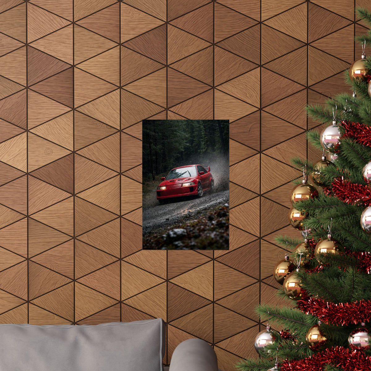 Mitsubishi Lancer Evolution VI Poster — Rally Stage Photoreal JDM Wall Art
