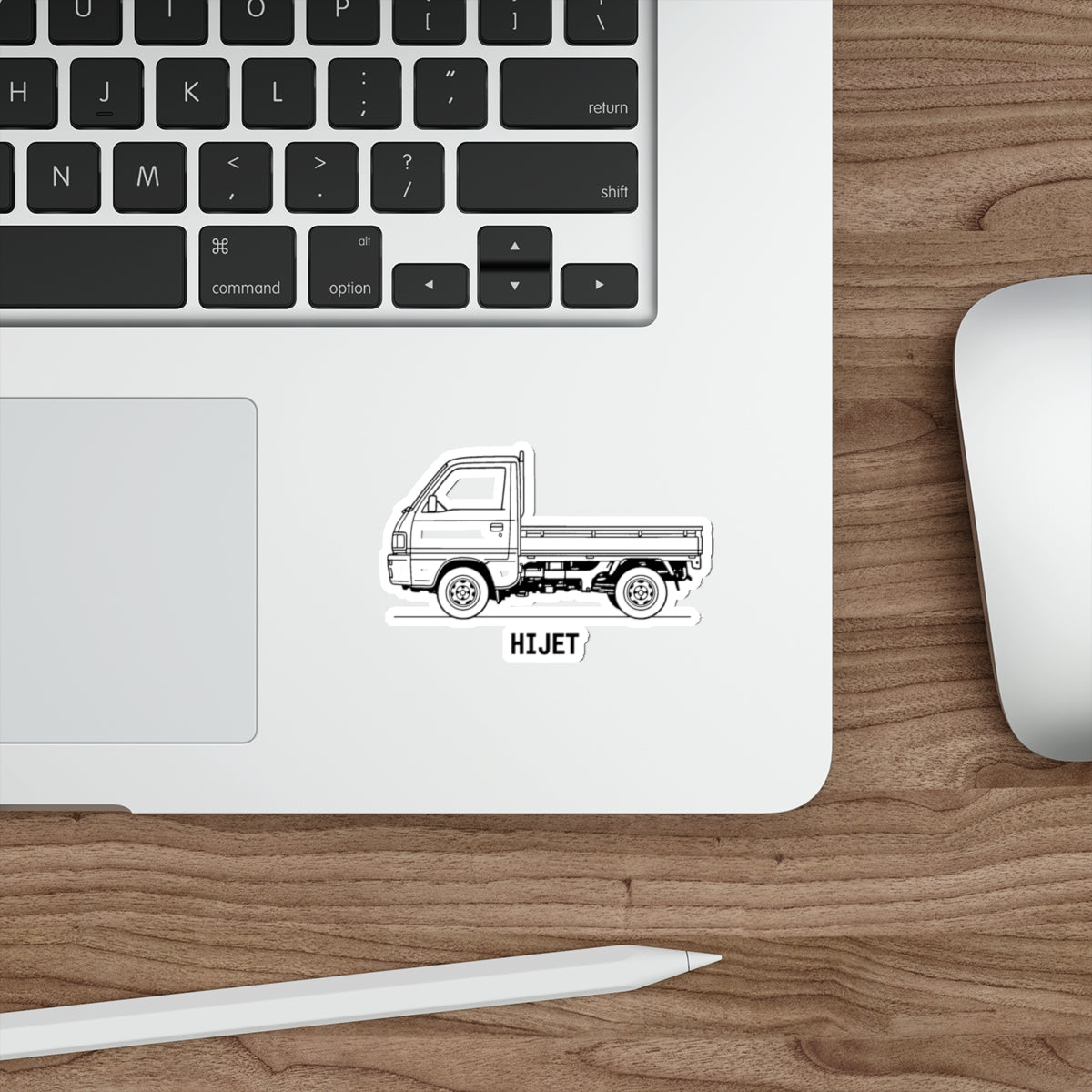 Daihatsu Hijet Kei Truck Sticker — Line Art Mini Truck Decal