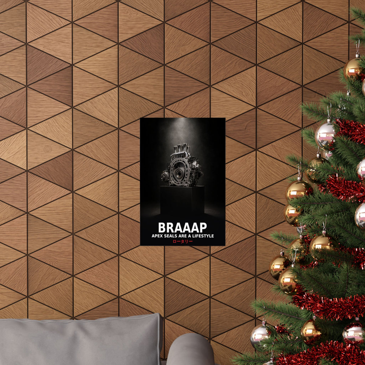 Rotary Engine Poster — BRAAAP Apex Seals Are a Lifestyle 13B JDM Wall Art