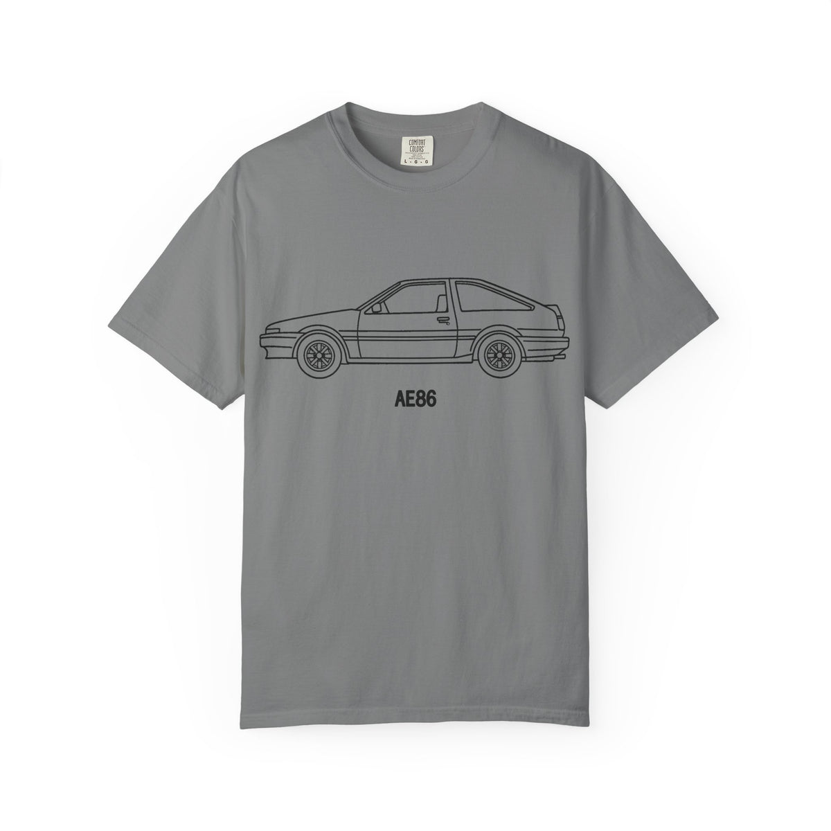 Toyota AE86 Trueno T-Shirt — Line Art Outline JDM Shirt