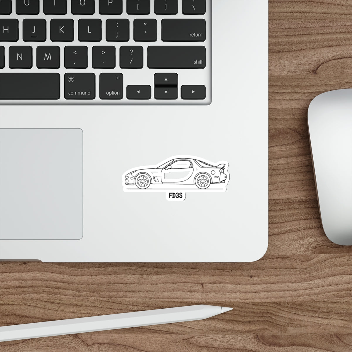 Mazda RX-7 FD Sticker — Line Art Outline JDM Vinyl Decal