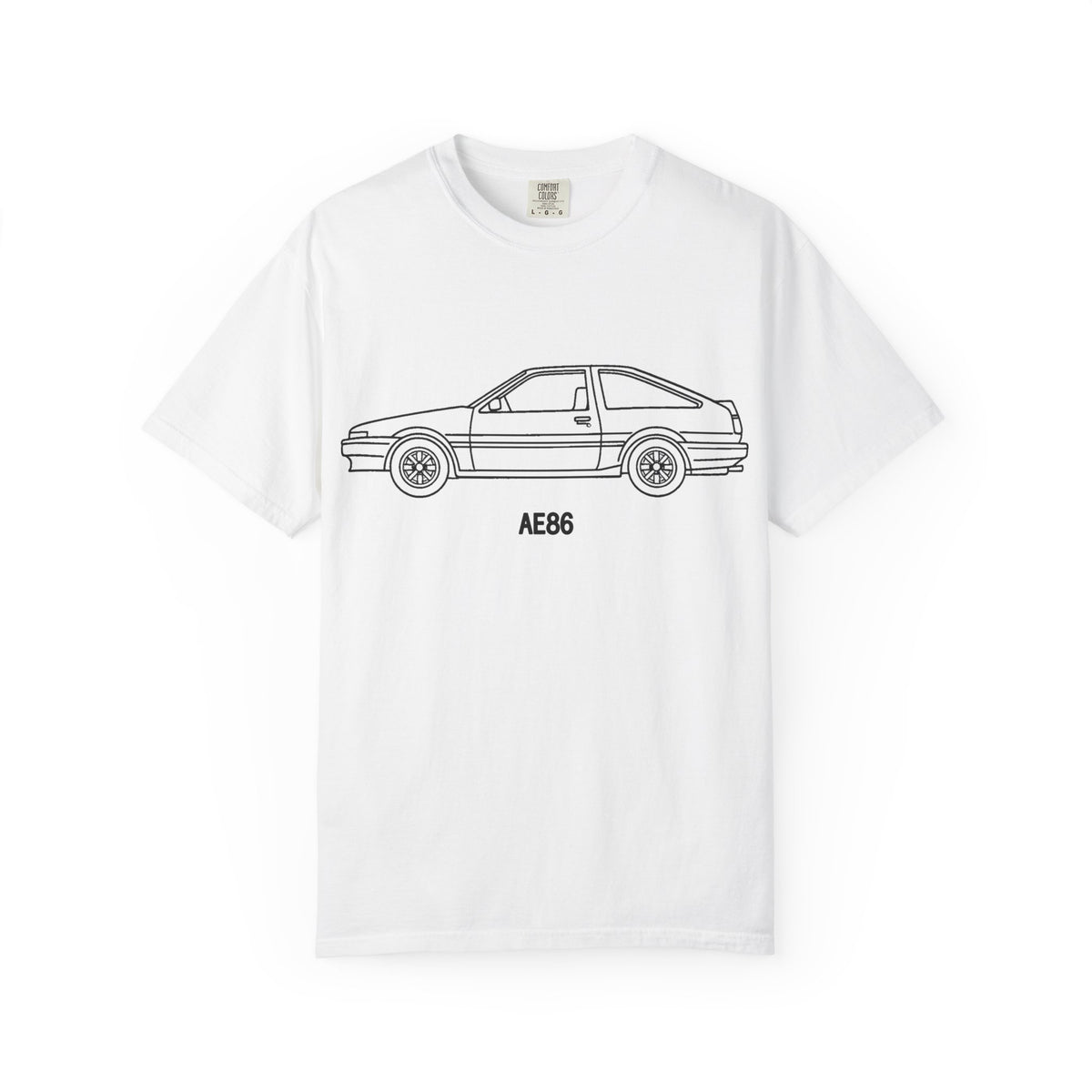 Toyota AE86 Trueno T-Shirt — Line Art Outline JDM Shirt