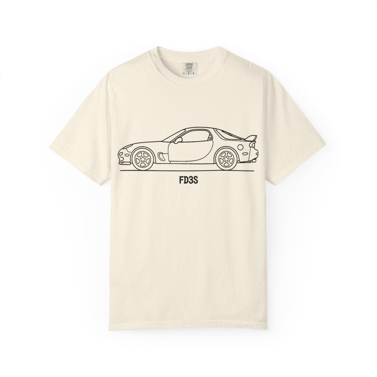 Mazda RX-7 FD T-Shirt — Line Art Outline JDM Shirt