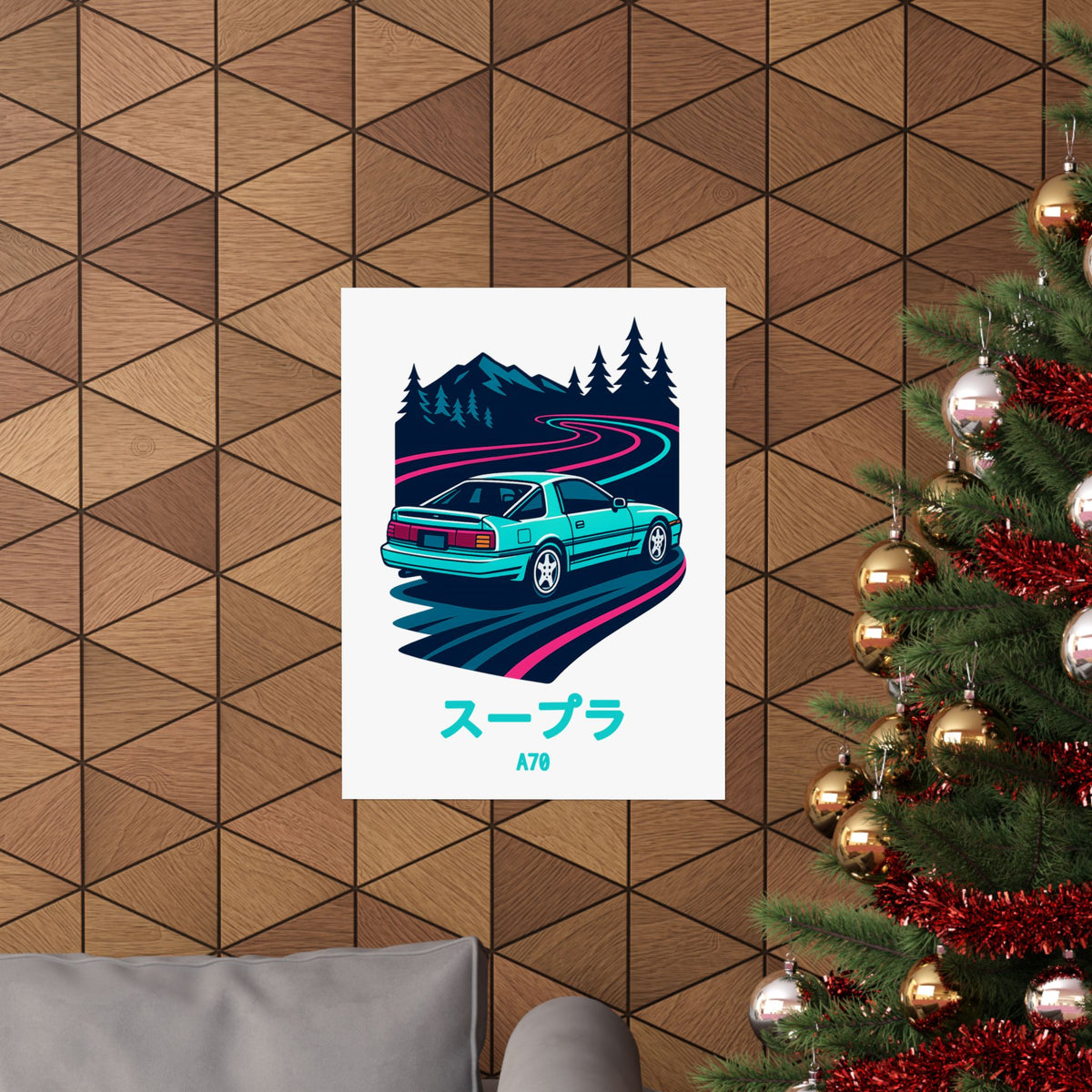 Toyota Supra MK3 Poster — Touge Night JDM Car Wall Art