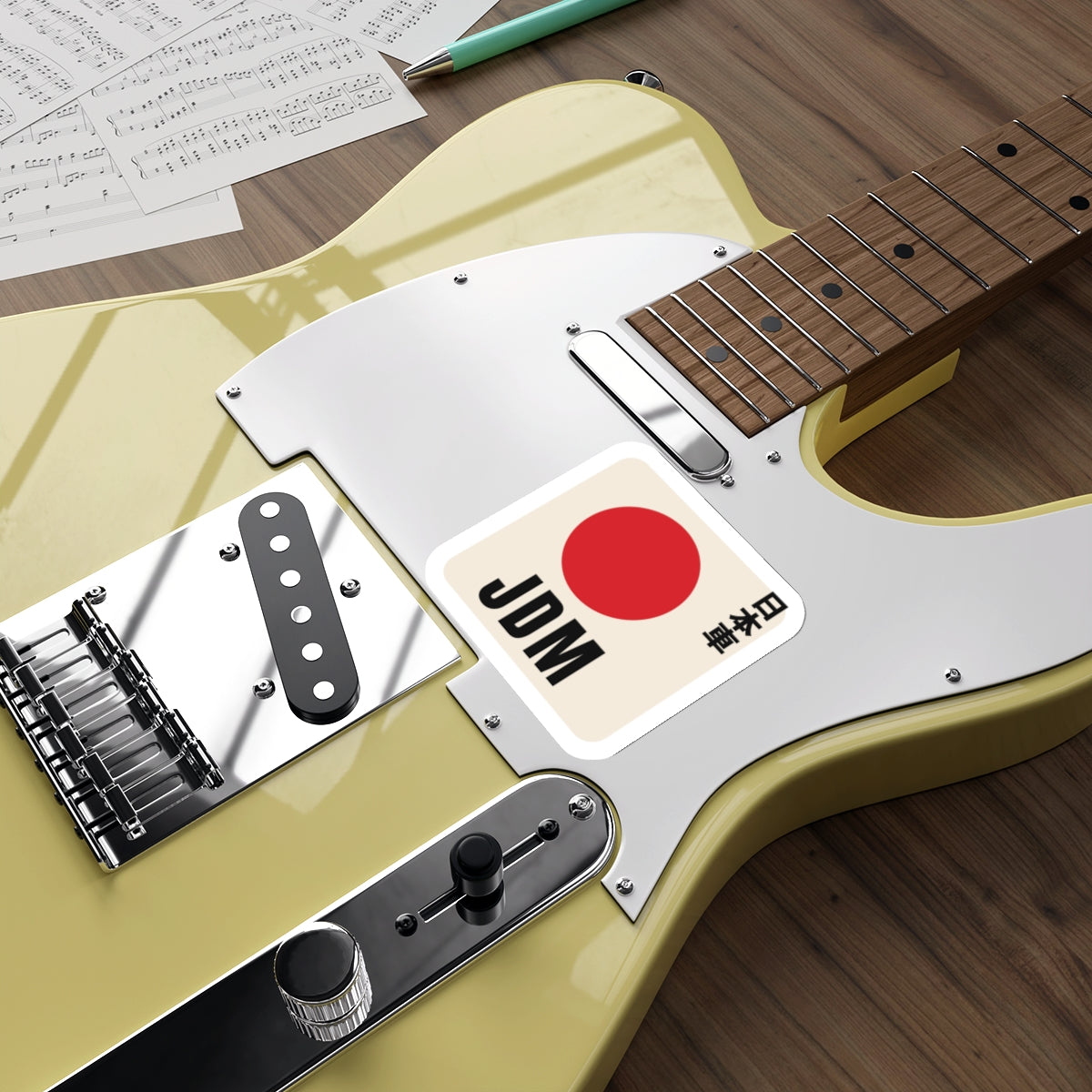 JDM Red Sun Sticker — Japanese Rising Sun Car Decal