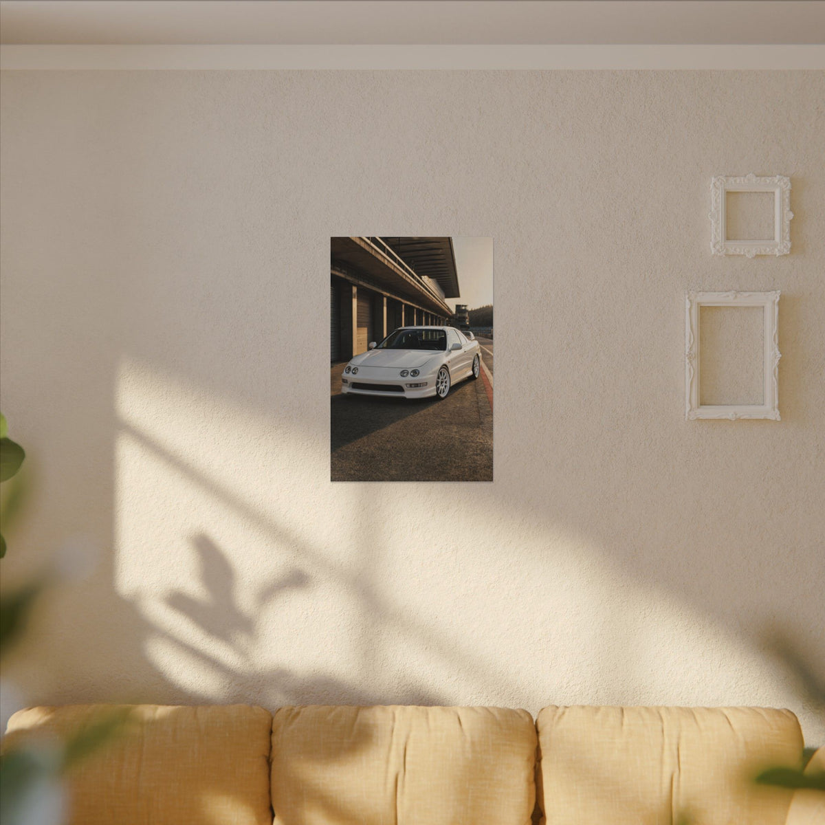 Honda Integra Type R DC2 Canvas Wall Art — Pit Lane Photoreal JDM Car Art