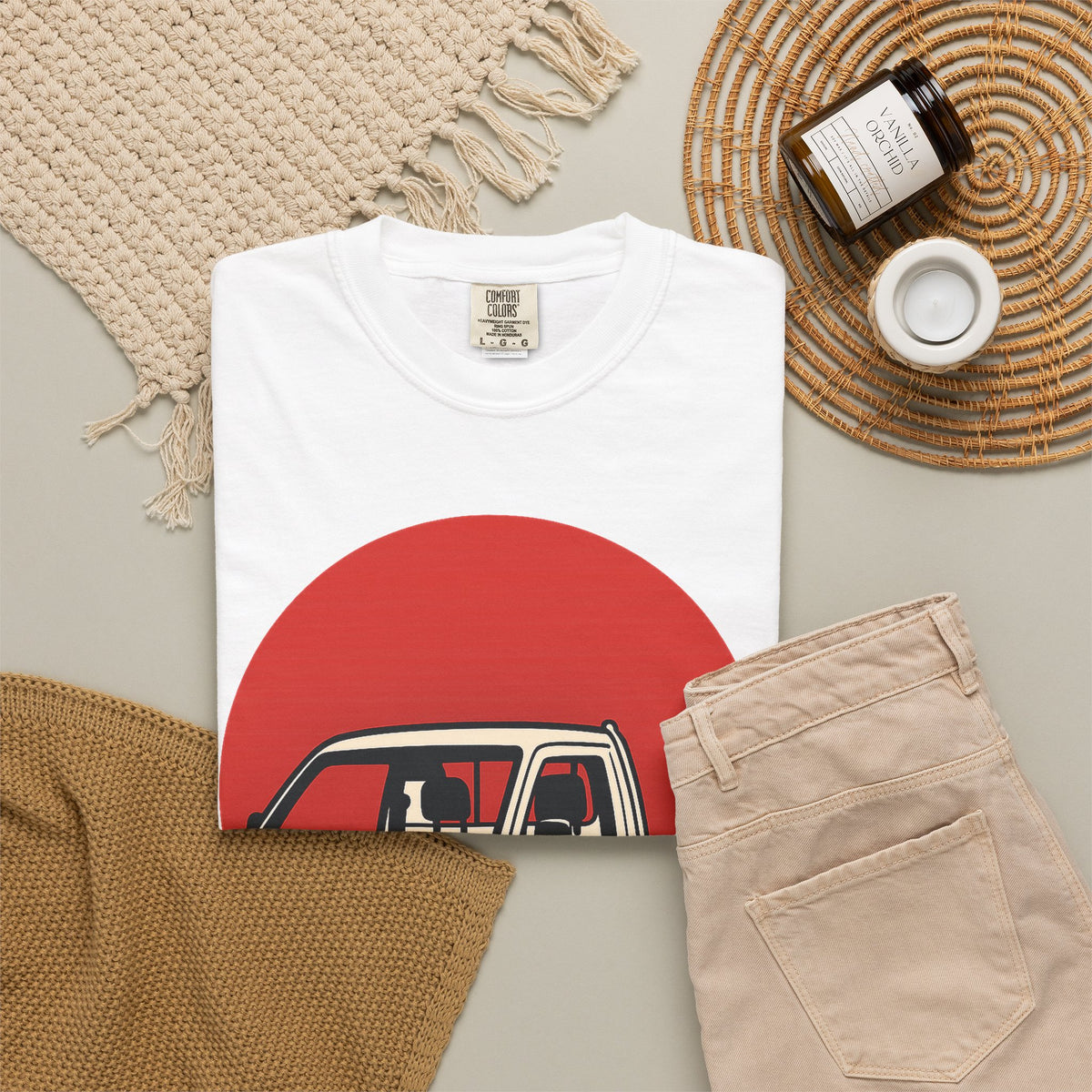 Red Sun Kei Truck T-Shirt — Japanese Mini Truck JDM Car Shirt