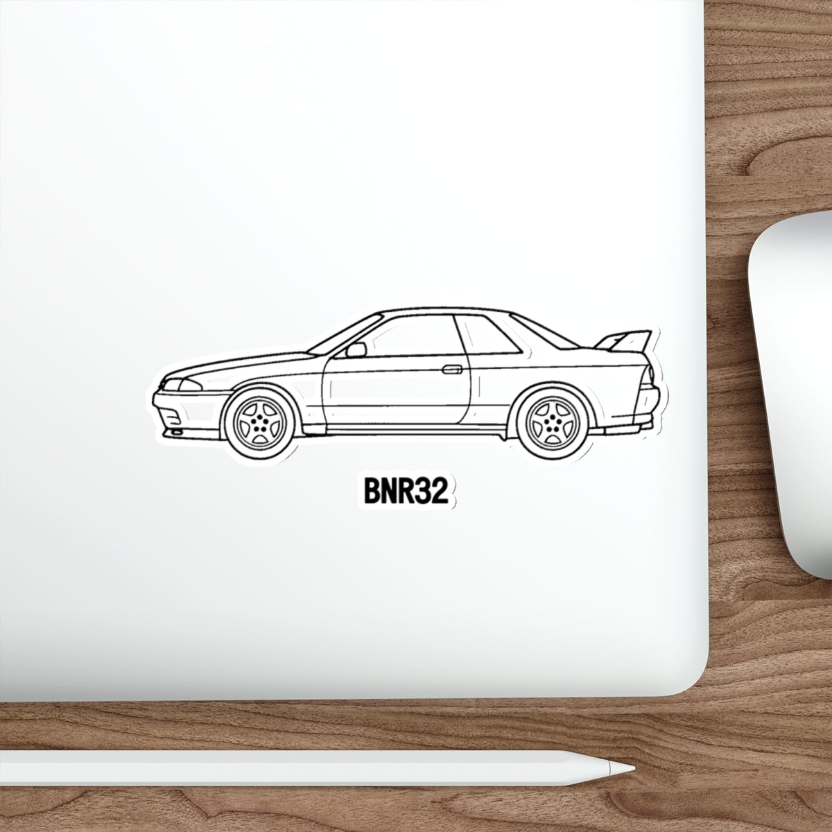 Nissan Skyline GT-R R32 Sticker — Line Art Outline JDM Vinyl Decal