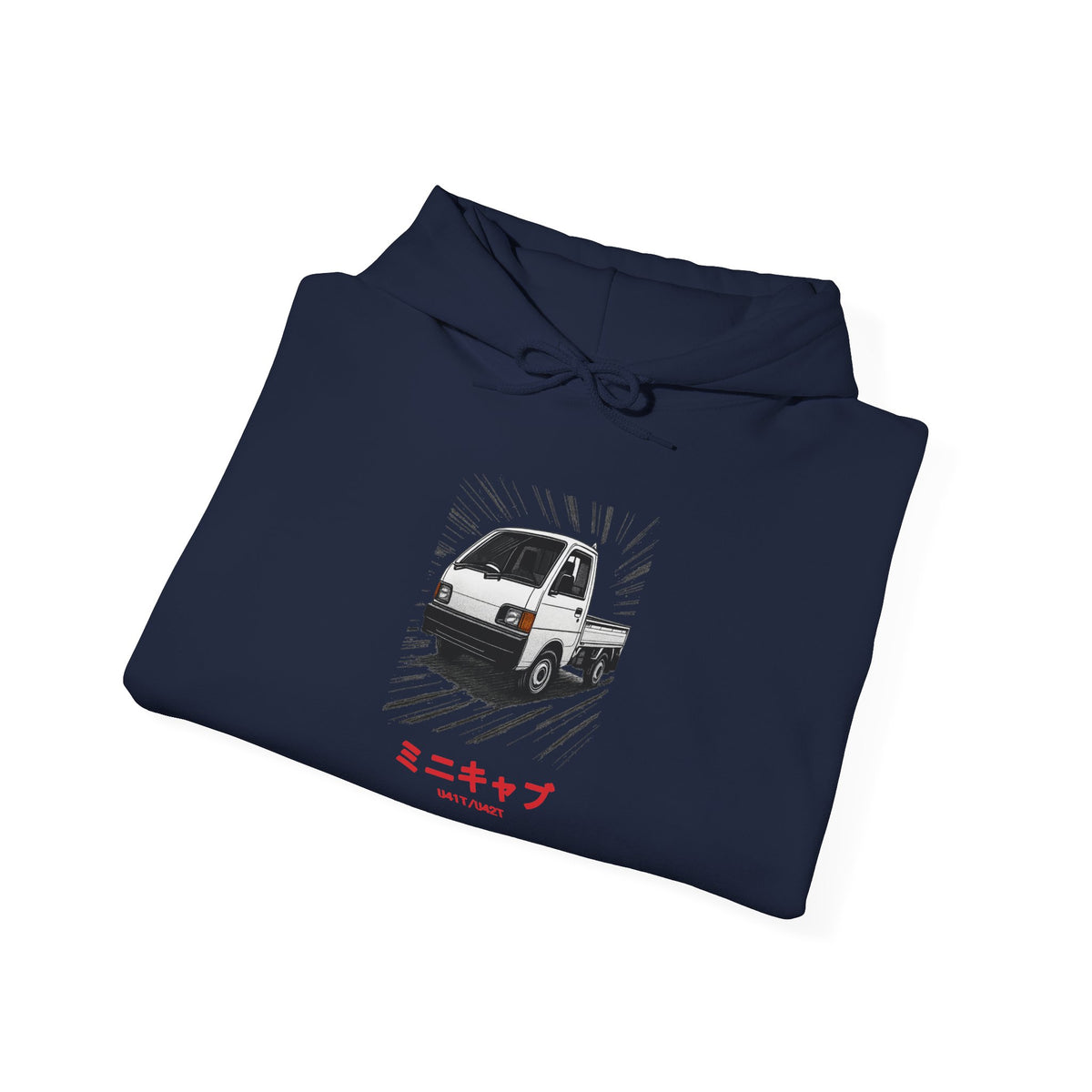 Mitsubishi Minicab Kei Truck Hoodie — Manga Panel Japanese Mini Truck Hoodie