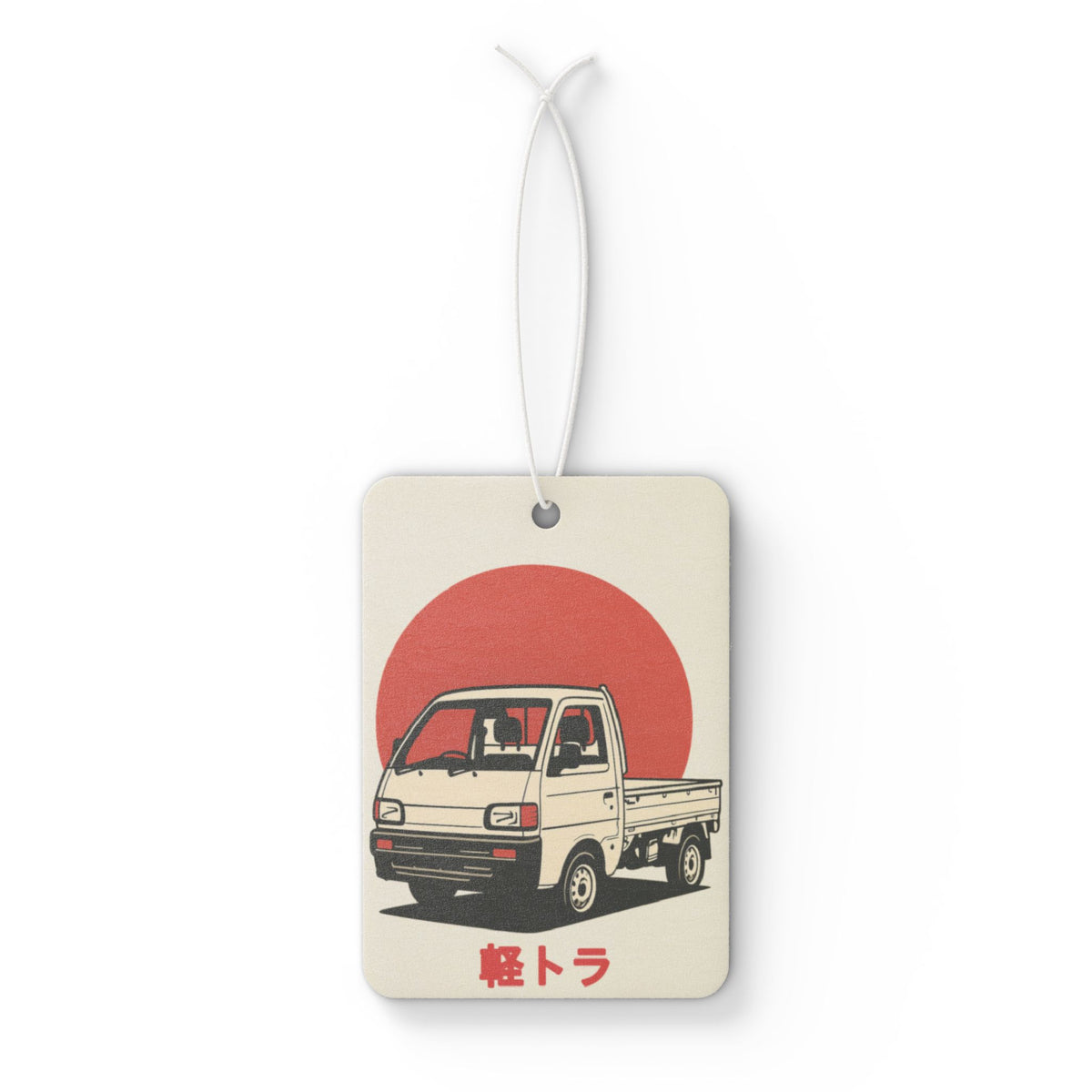 Kei Truck Car Air Freshener — Red Sun 軽トラ JDM Hanging Freshener