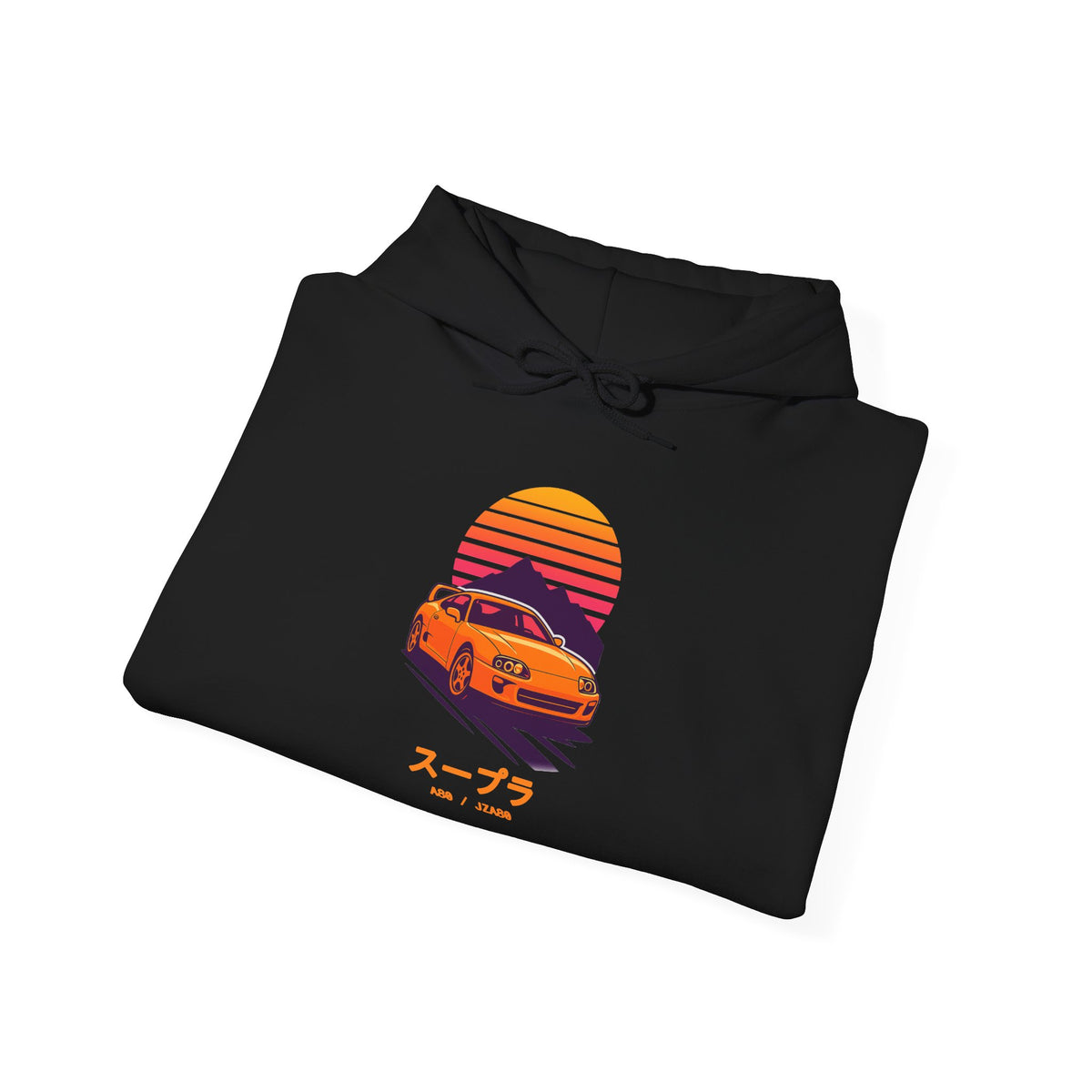 Toyota Supra MK4 Hoodie — Retro Sunset JDM Car Hoodie