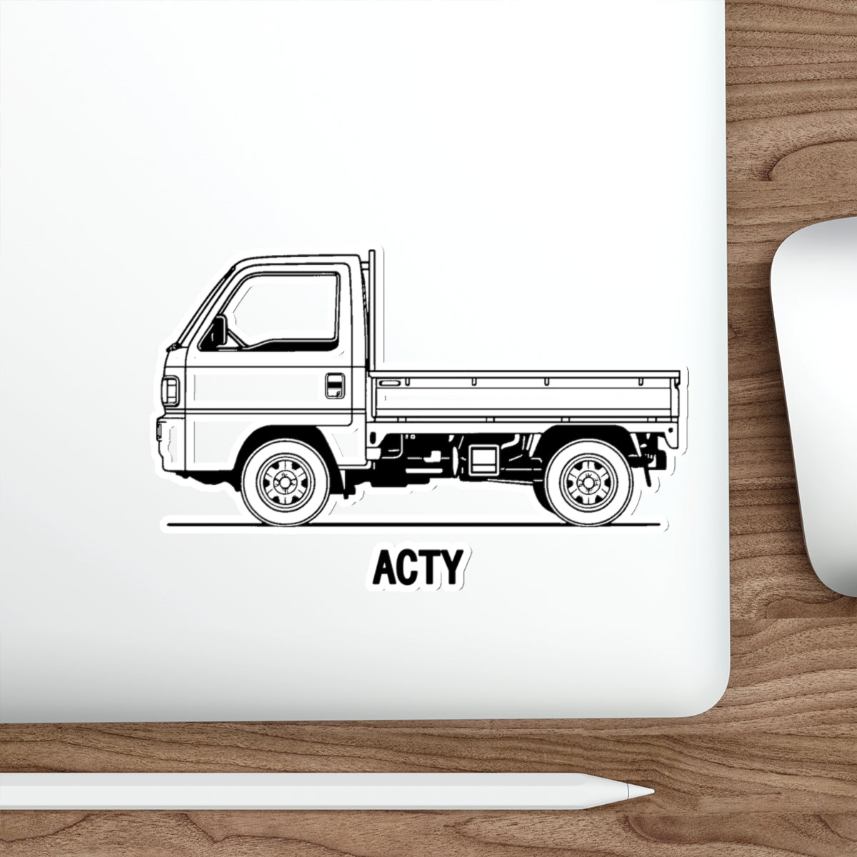 Honda Acty Kei Truck Sticker — Line Art Mini Truck Decal