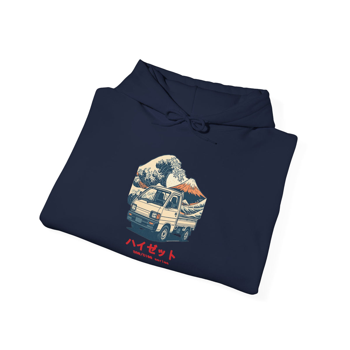 Daihatsu Hijet Kei Truck Hoodie — Ukiyo-e Wave Japanese Mini Truck Hoodie