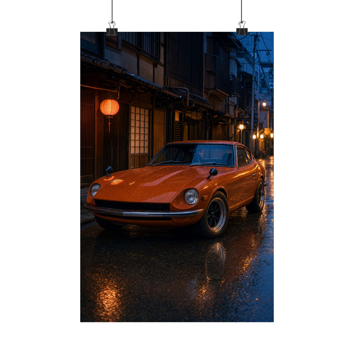 Datsun 240Z Fairlady Z S30 Poster — Tokyo Backstreet Photoreal JDM Wall Art