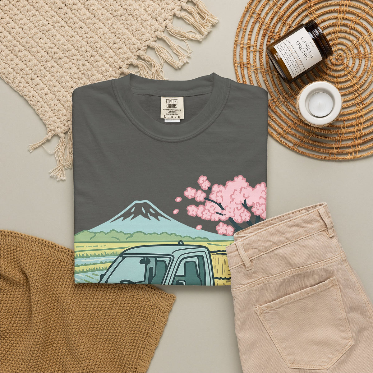 Fuji Farm Kei Truck T-Shirt — Japanese Mini Truck JDM Car Shirt