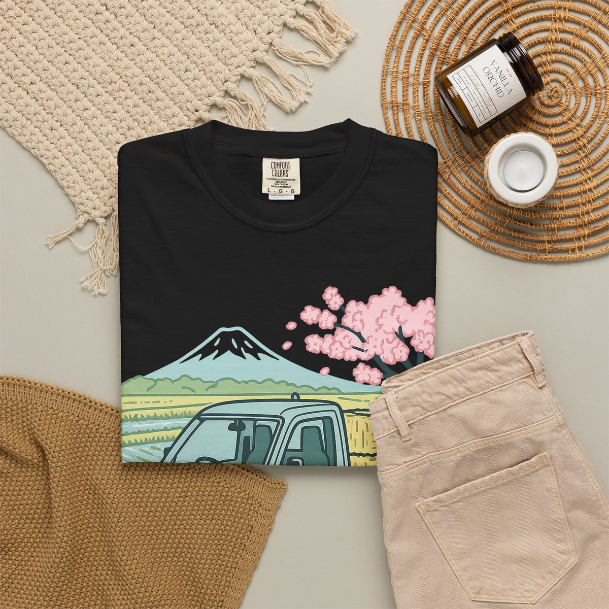 Fuji Farm Kei Truck T-Shirt — Japanese Mini Truck JDM Car Shirt