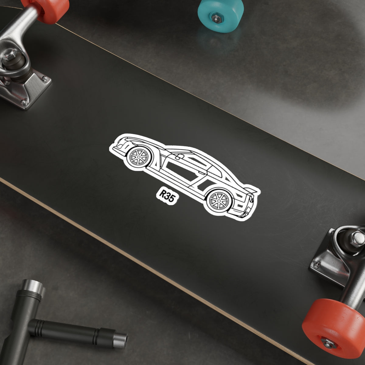 Nissan GT-R R35 Sticker — Line Art Outline JDM Vinyl Decal