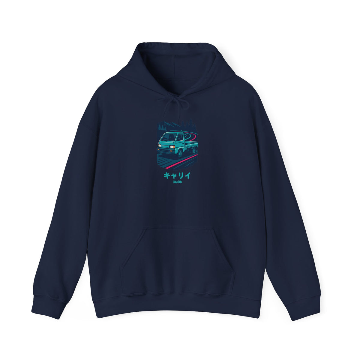 Suzuki Carry Kei Truck Hoodie — Touge Night Japanese Mini Truck Hoodie