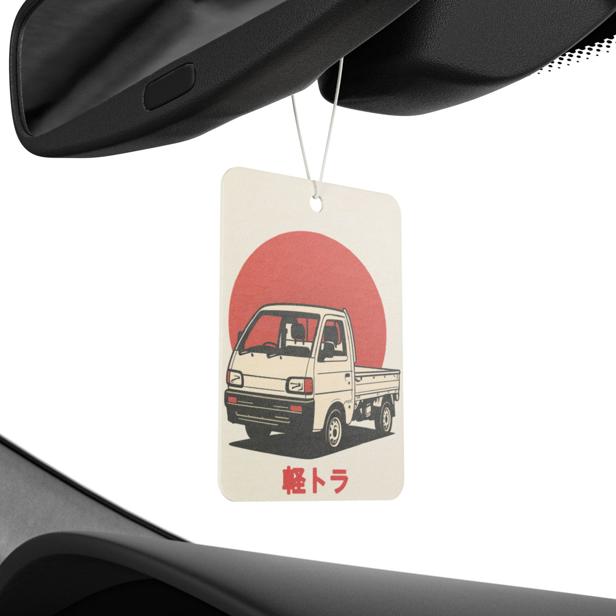 Kei Truck Car Air Freshener — Red Sun 軽トラ JDM Hanging Freshener