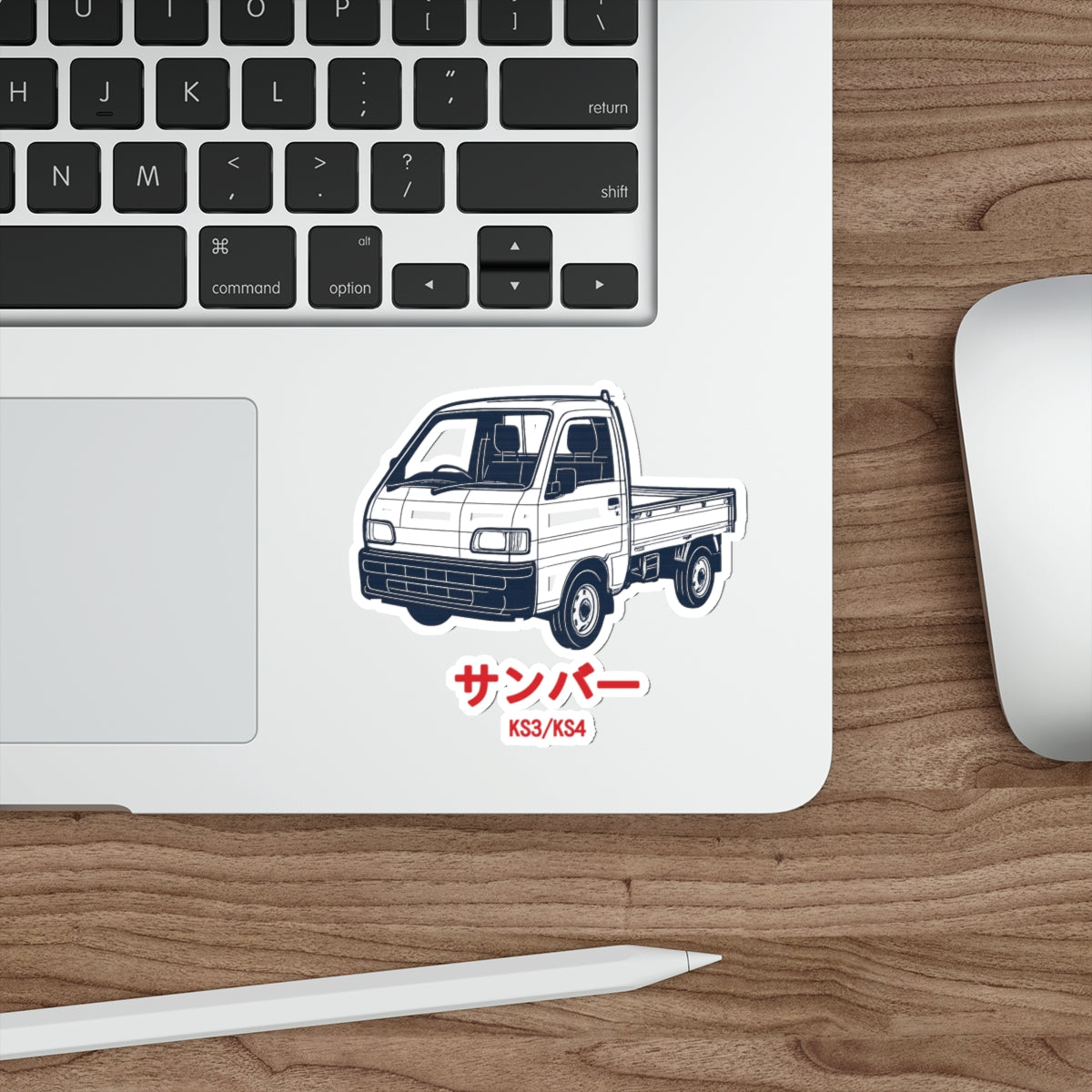 Subaru Sambar Kei Truck Sticker — Blueprint Japanese Mini Truck Sticker