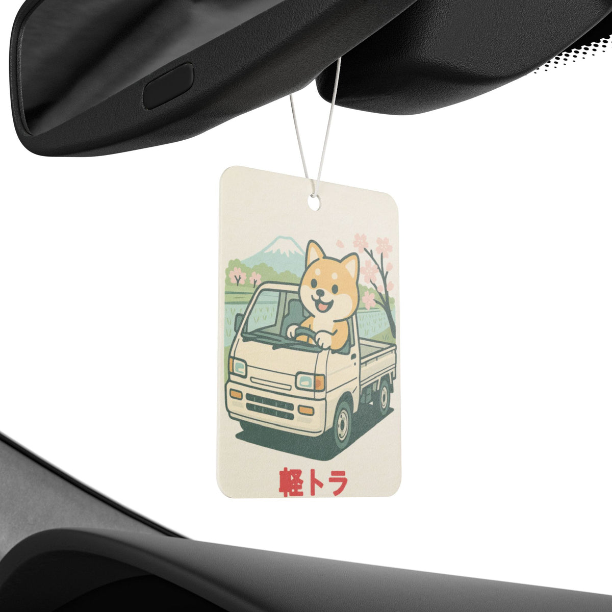 Shiba Inu Kei Truck Car Air Freshener — Cute JDM Hanging Freshener