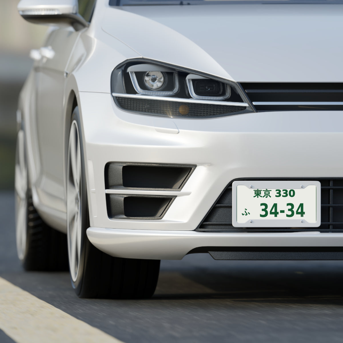 Nissan Skyline GT-R R34 Japanese License Plate — 東京 JDM Style Decorative Plate